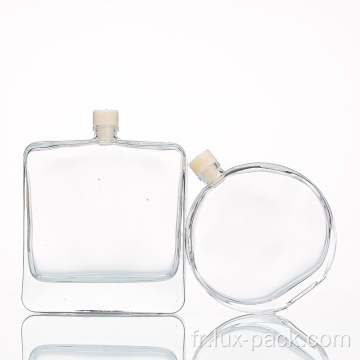 4 ml-15 ml en verre transparent de parfum transparent bouteille de soin de la peau